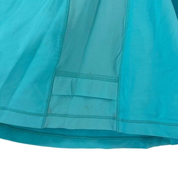 Lululemon Turbo Tank Size 10 Aqua Blue Built In Bra Active Wear Scoop Neck Top - Picture 8 of 10